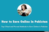 How to Earn Online in Pakistan