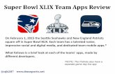 Super Bowl XLIX: Battle between the Seahawks and Patriots Mobile Apps