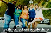 ten things resilient people share