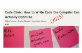 #GDC15 Code Clinic