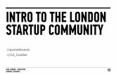 Intro to The London Startup Community