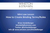 How to Create Binding Terms/Rules