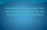 Developing a Diagnostic Tool and Policy Instrument for the Realisation of Decent Work