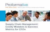 Supply Chain Management: Costly Mistakes & Success Metrics for CFOs