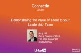 ConnectIn London 2015: Demonstrating Talent Acquisition value to your leadership team