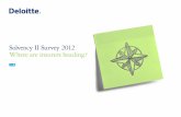 Solvency II Survey 2012: Where are insurers heading?
