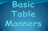 Basic table manners