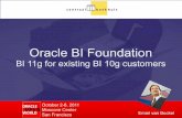 Oracle Business Intelligence Foundation: 11g for 10g BI Customers