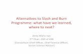Alternatives to Slash and Burn Programme: what have we learned, where to next?