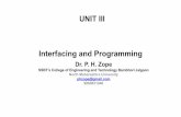 Unit III ARM Interface and ARM Programming
