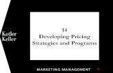 Kotler   developing pricing strategies and programs