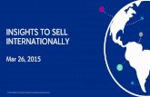 Global Insights and Guidance to Selling Internationally