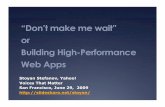 Voices that matter: High Performance Web Sites