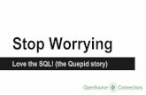 Stop Worrying & Love the SQL - A Case Study
