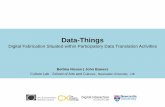 Data-Things: Digital Fabrication Situated within Participatory Data Translation Activities