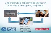 Understanding collective behaviour in disaster and emergency response