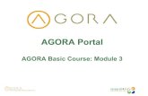 AGORA Basic Course: Module 3. AGORA Portal