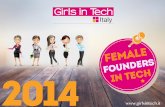 2014 Female Founders in Tech by Girls in Tech - Italy
