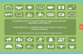 Community and neighbourhood development: informal communication tools and cases.