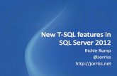 New T-SQL Features in SQL Server 2012