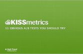 11 Obvious A/B Tests You Should Try