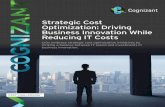 Strategic Cost Optimization: Driving Business Innovation While Reducing IT Costs