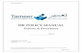 Human Resource Policy 2011-12