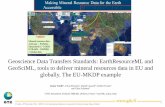 Geoscience Data Transfers Standards: EarthResourceML and GeoSciML, tools to deliver mineral resources data in EU and globally. The EU-MKDP example.