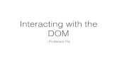 Interacting with the DOM (JavaScript)