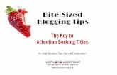 Bite-Sized Blogging Tips for Business