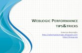 Weblogic performance tips&tricks