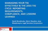 LSC Technology Initiative Grant Conference 2015 | Session Materials - Managing your TIG effectively