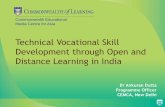 Technical Vocational Skill Developmet through Open and Distance Learning