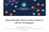 Biomolecular interaction analysis (BIA) techniques
