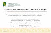 Aspirations and Poverty in Rural Ethiopia