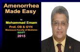 Amenorrhea made easy   slideshare  2015
