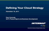 Defining Your Cloud Strategy