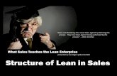 Structure of Lean in Sales