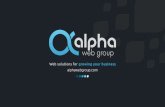 Alpha Web Group company presentation