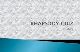 Rhapsody quiz