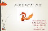 PAPER PRESENTATION ON FIREFOX OS