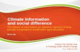 Climate information and social difference