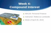 Week 4: Compound interest