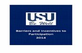 USU Be Well Barriers and Incentives to Participation 2014