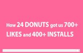 How 24 donuts got us 700+ likes and 400+ installs!