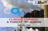 Climate Change: A Threat  to Human Health