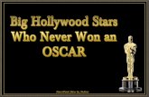 Artistas do passado que nunca ganharam um Oscar!