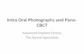 Intra oral photographs and pano cbct for Dental Implants at The Dental Specialists.