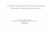 In Silico Prescription of Anticancer Drugs Reveals Targeting Opportunities