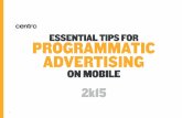 Essential tips for programmatic advertising on mobile